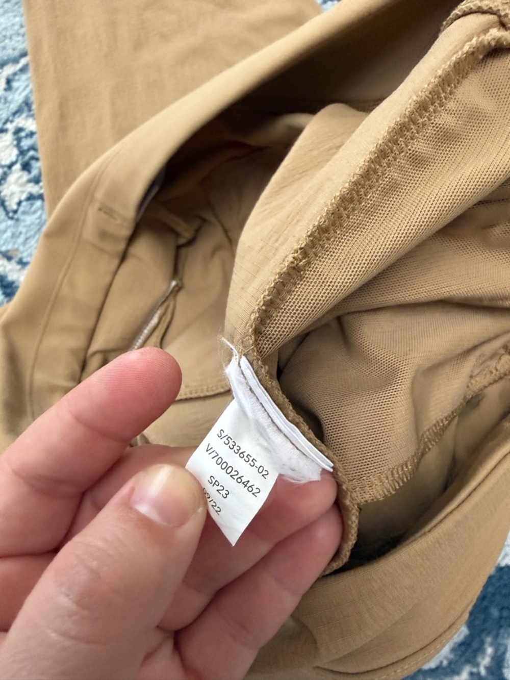 ATHLETA lot of TWO athletic joggers pants Brooklyn green swirl and tan pull on 4 - Picture 10 of 11
